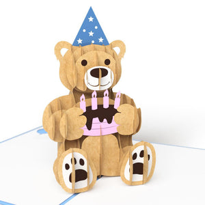 Blue Birthday Bear